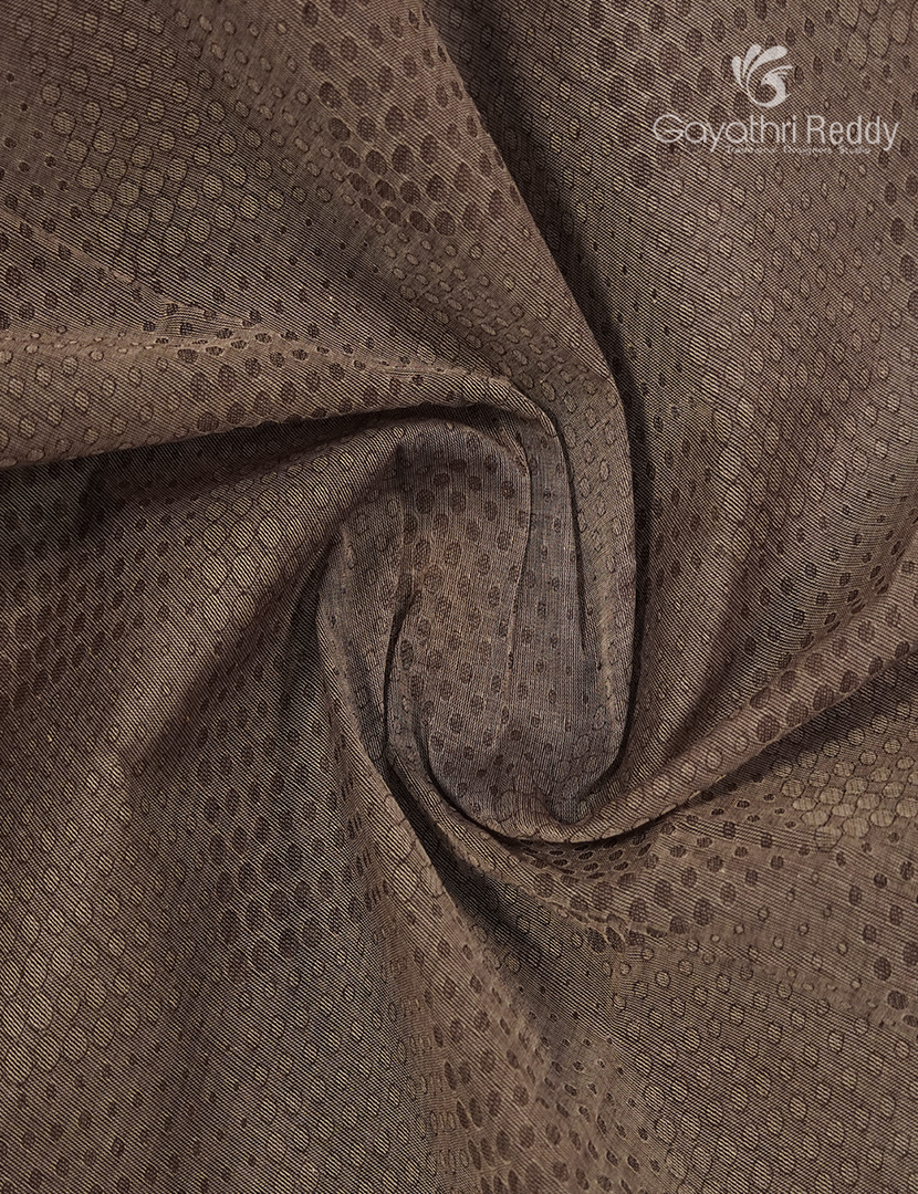 Pure Kanchi Cotton Saree in Dusty Grey