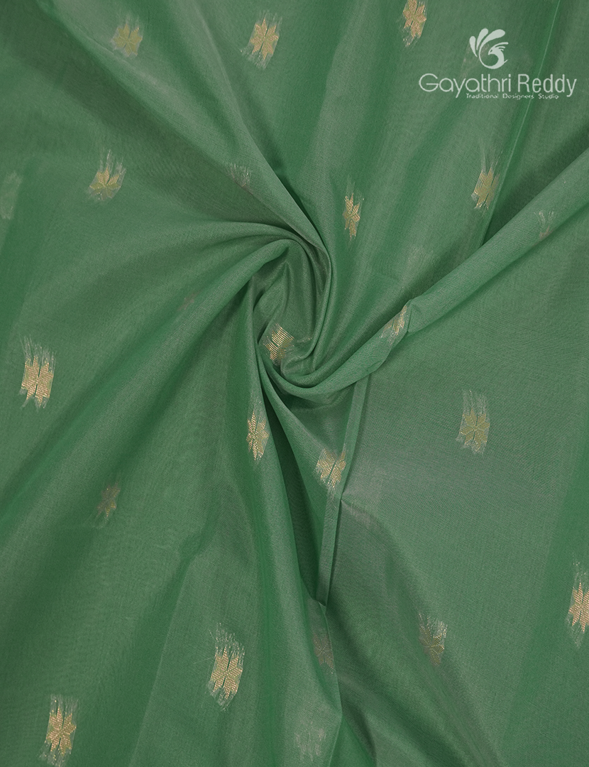 Kanchipuram Sico Saree in Sea Green and Baby Pink