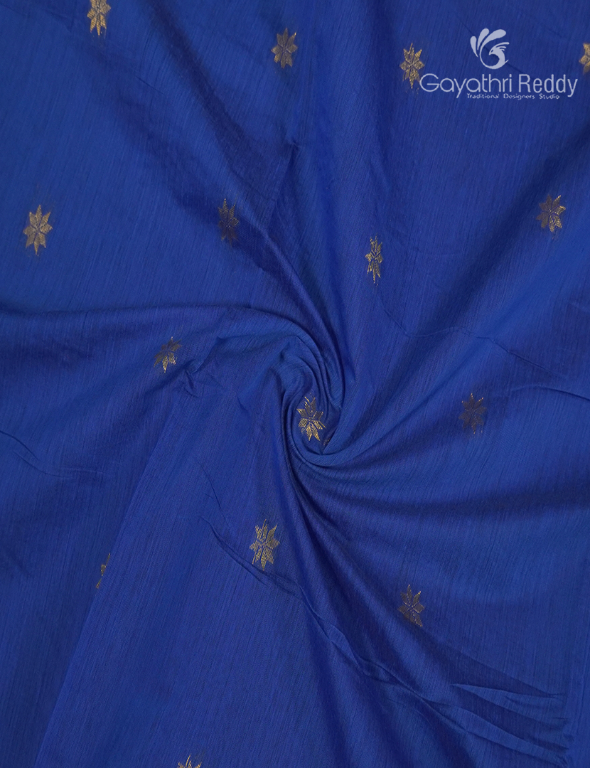 Sico Saree in Persian Blue and Mustard