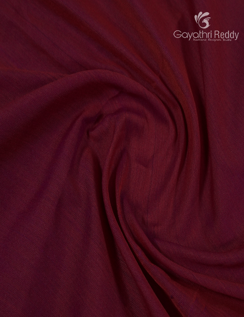 Pure Narayanpet Cotton Saree in Maroon