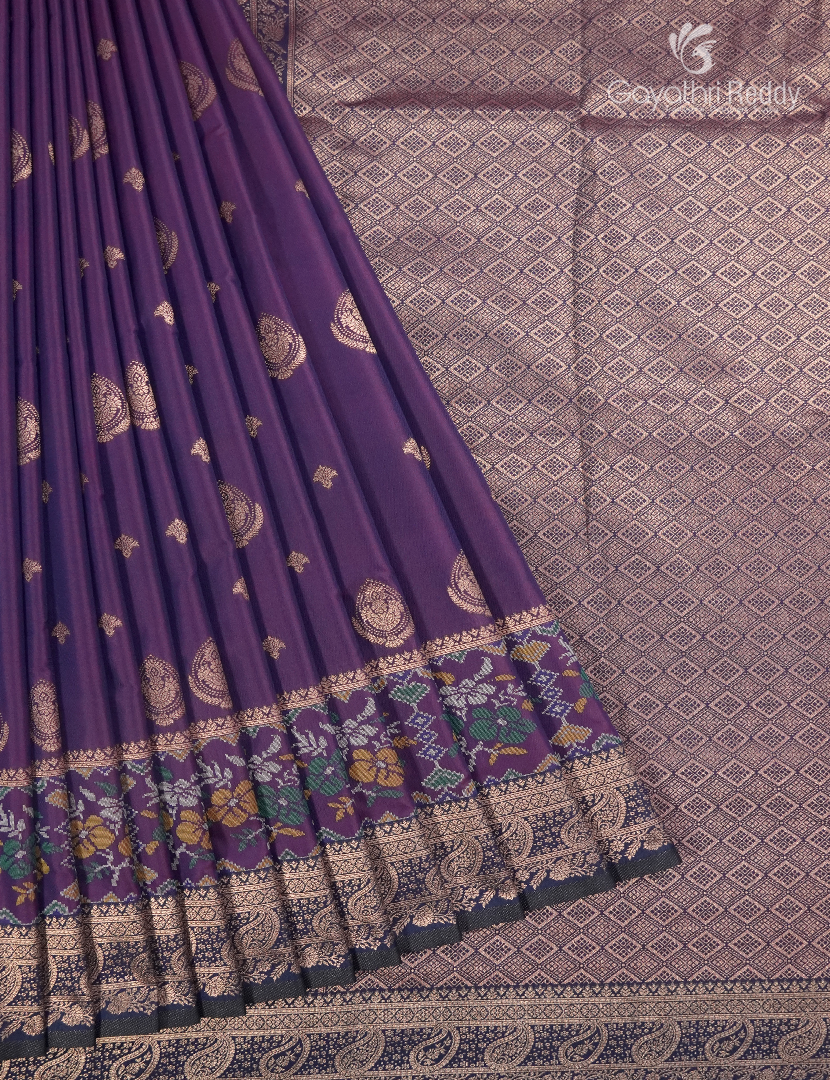 Semi Kanchipuram Art Silk Saree in Wine