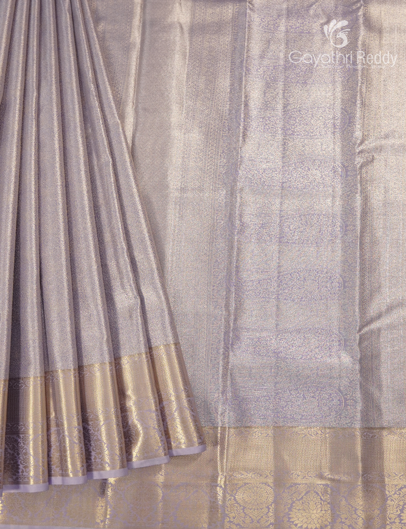 Semi Kanchipuram Silk Saree in Lavender
