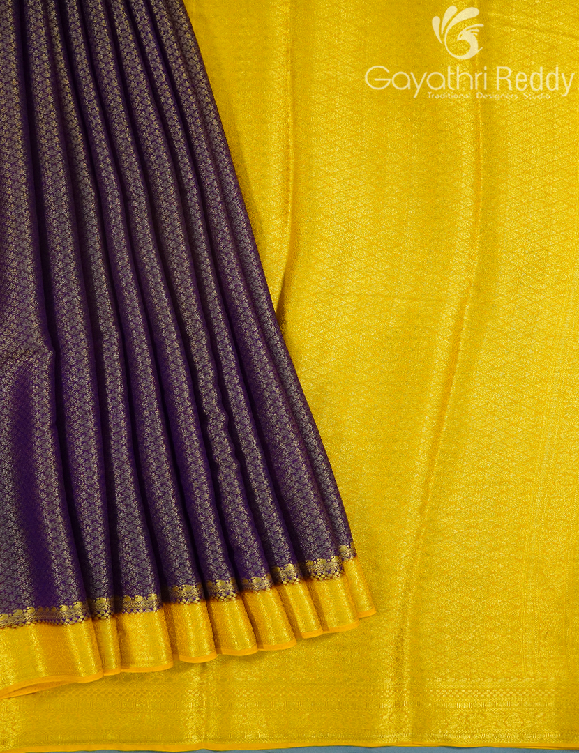 SEMI MYSORE CRAPE SAREE-SMC383