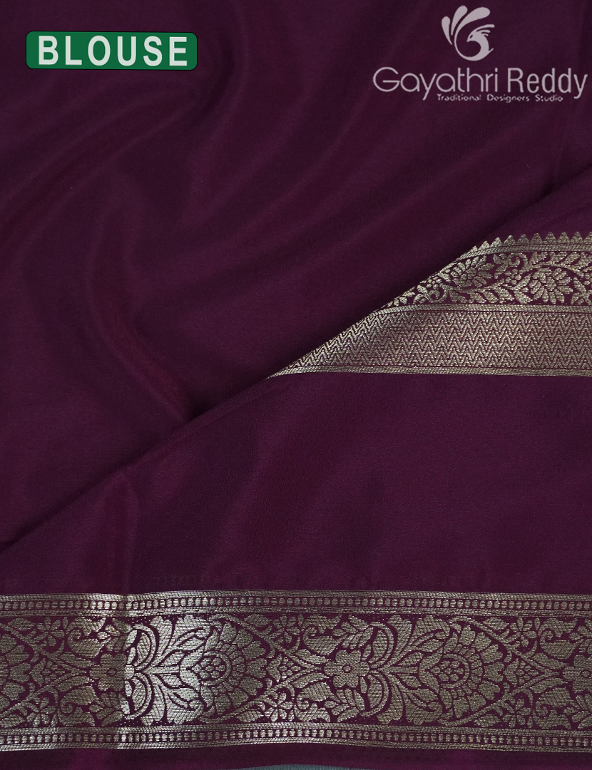 SEMI MYSORE CREPE SAREE-SMC334