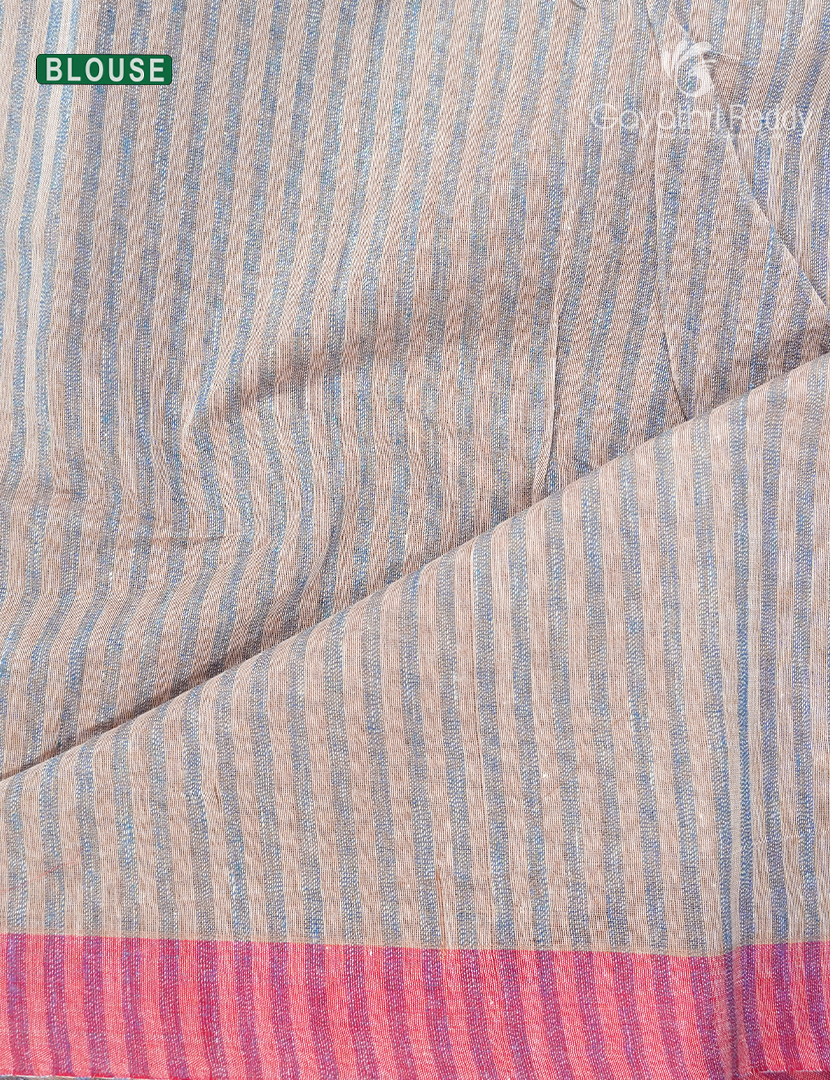 Pure Handloom Cotton Saree in Cream