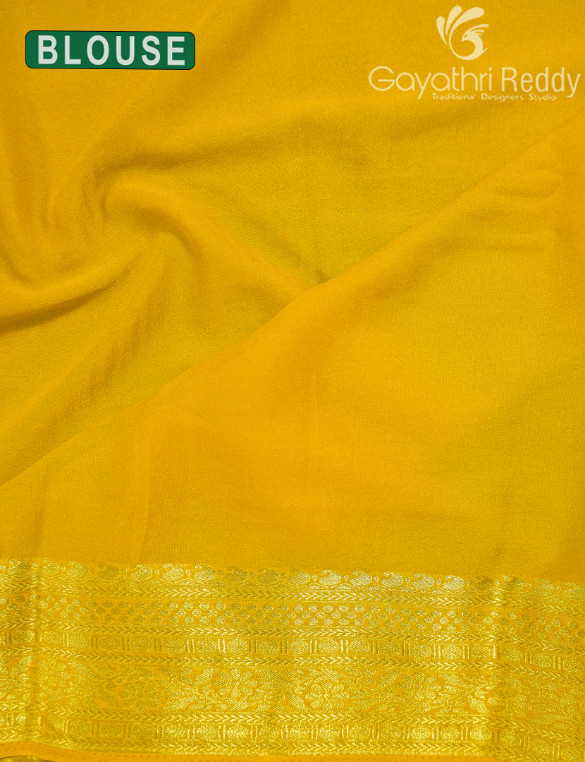 SEMI MYSORE CREPE SAREE-SMC383