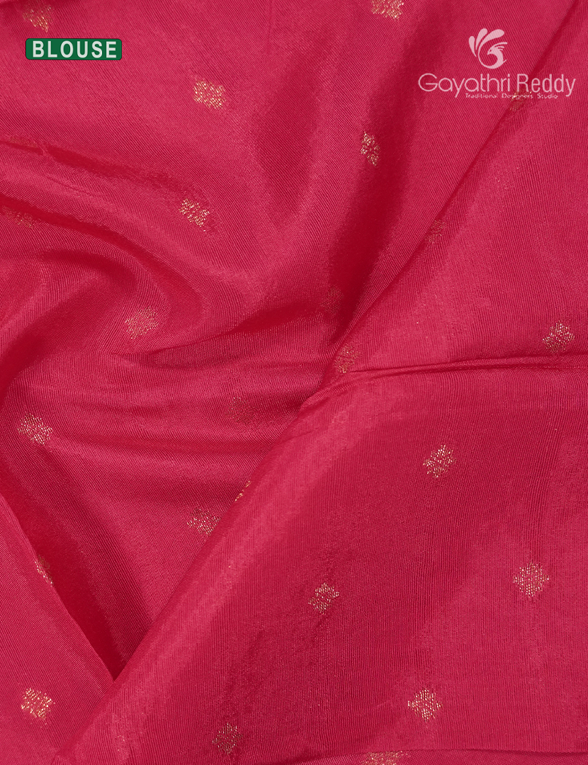 Semi Mysore Crepe Saree in Deep Rama Green