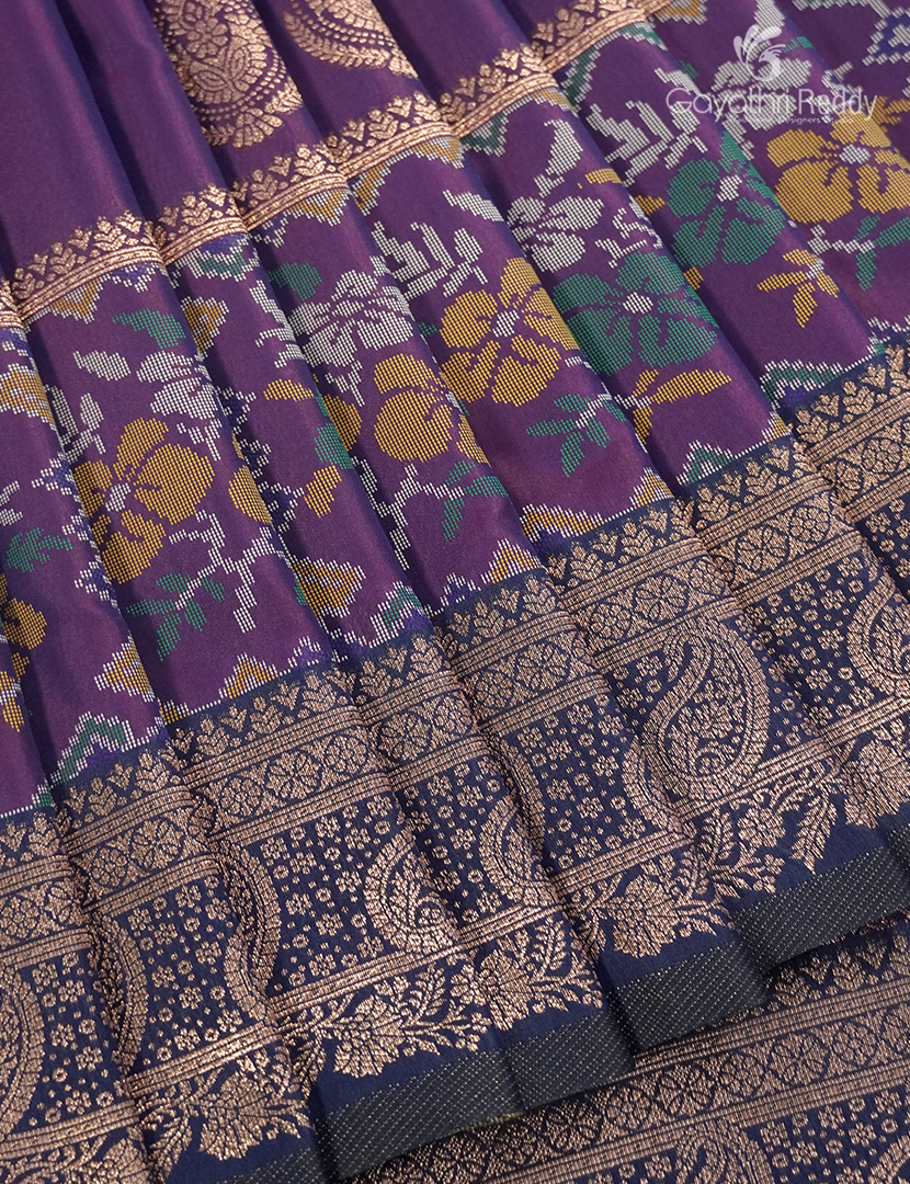 Semi Kanchipuram Art Silk Saree in Wine