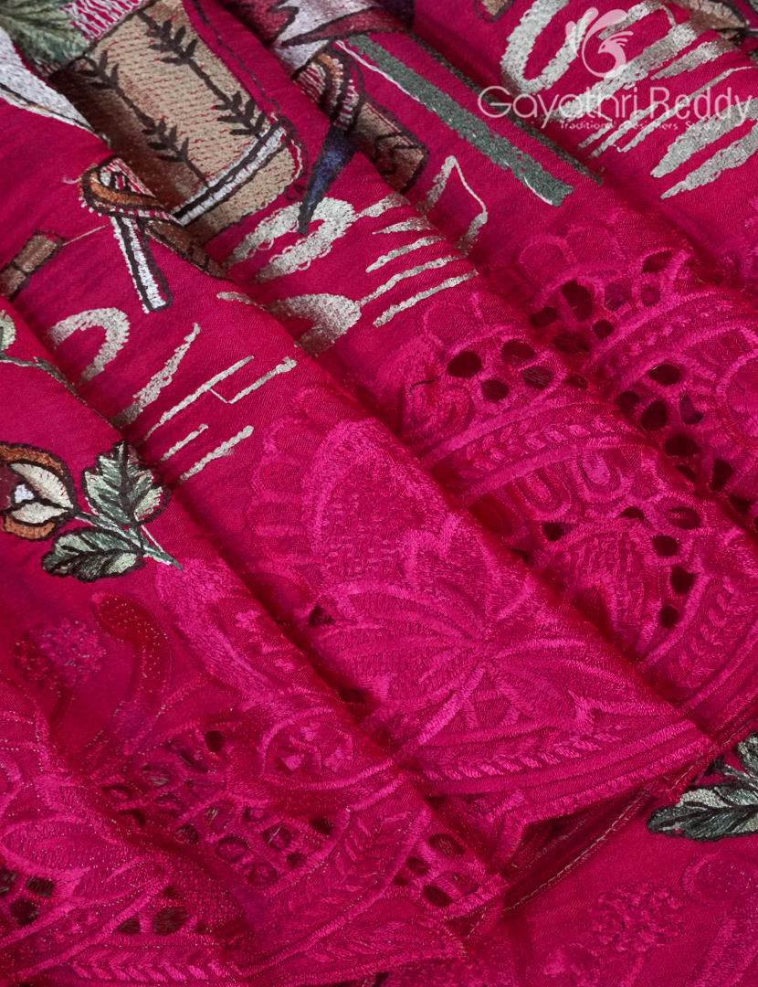 SEMI DUPION SILK SAREE-SDS131