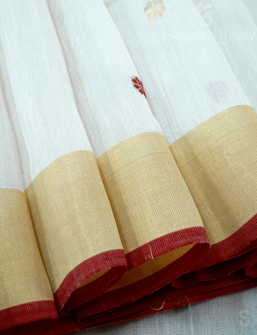 PURE CHANDERI SICO SAREE-PCS666