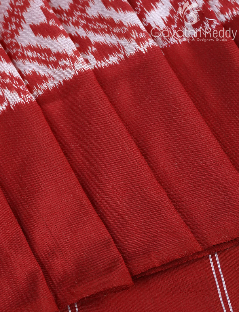 PURE TWILL IKKAT PATTU-IP782