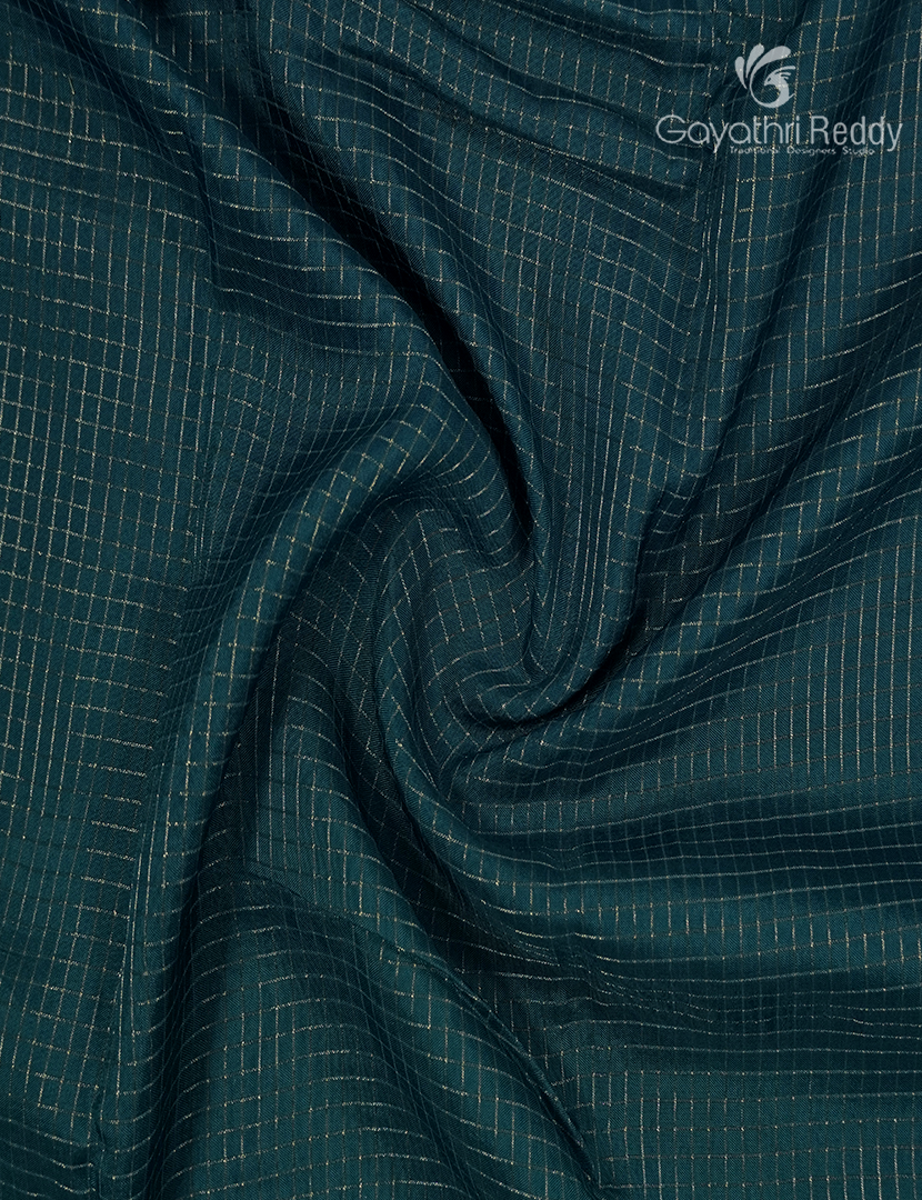 Semi Mysore Crepe Saree in Deep Rama Green