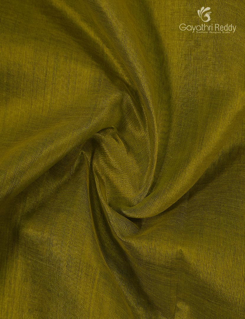 Pure Arani Sico Saree in Mehendi Green and Deep Brown