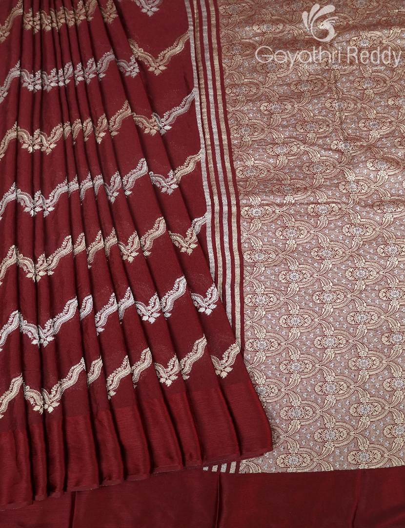 SEMI MYSORE CRAPE SAREE-SMC335