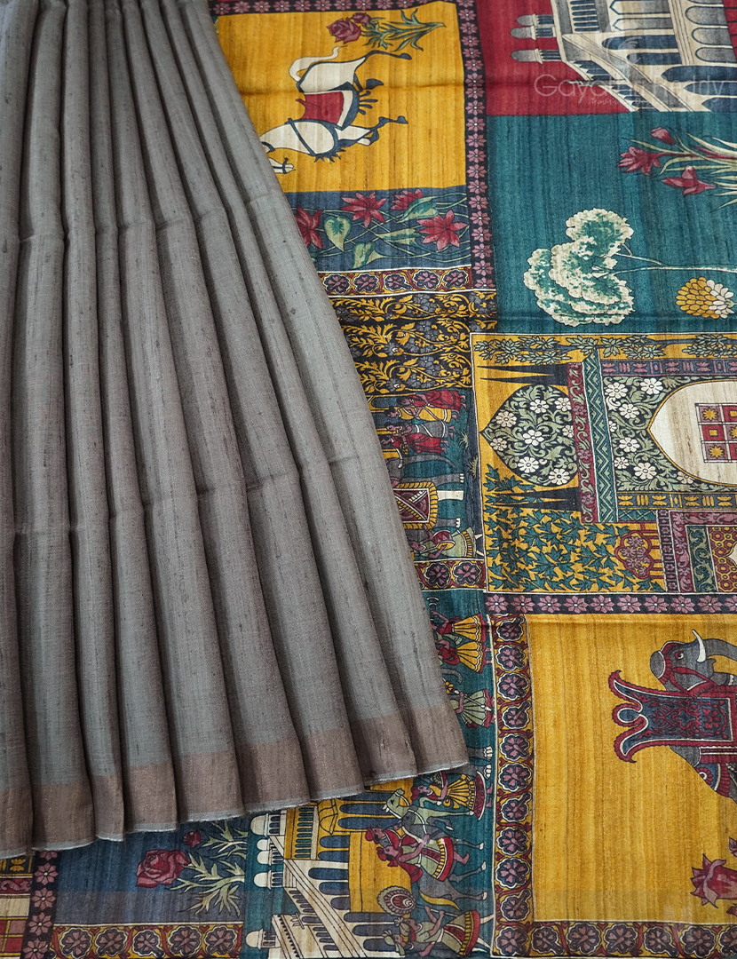 PURE DESI TUSSAR SILK-TS1382