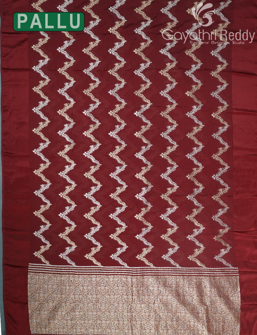 SEMI MYSORE CRAPE SAREE-SMC335