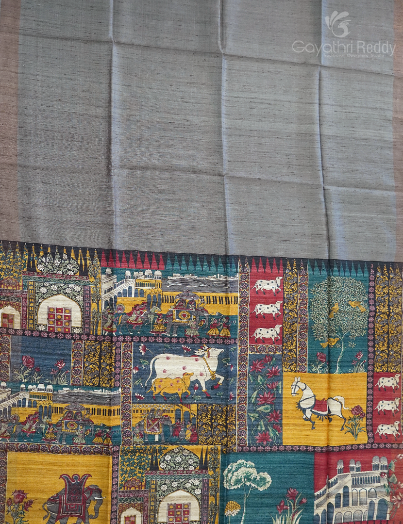 PURE DESI TUSSAR SILK-TS1382