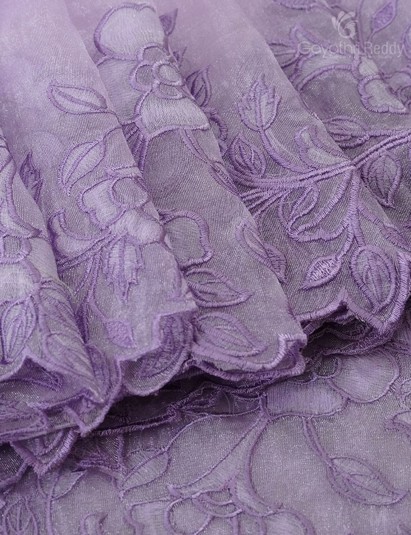 GLASS ORGANZA HAND WORK SAREE-FO703