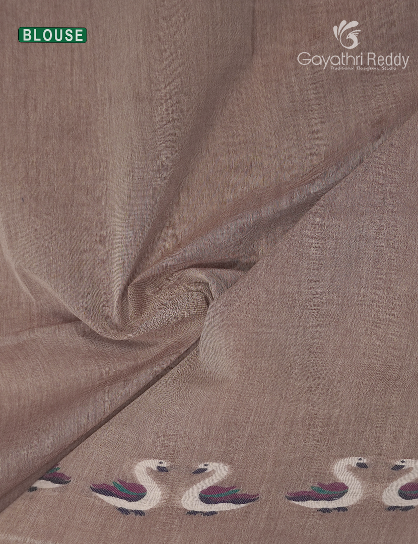 Jamdani Cotton Saree in Beige