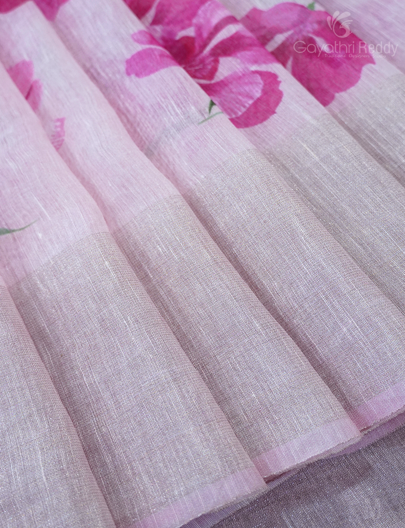 PURE LINEN SAREE-L1344