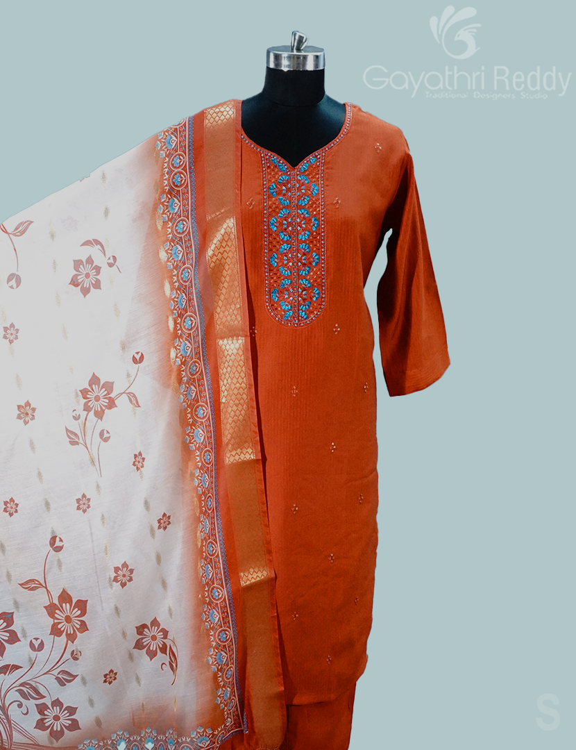 READYMADE DRESS SET(3PC)-KDS1145