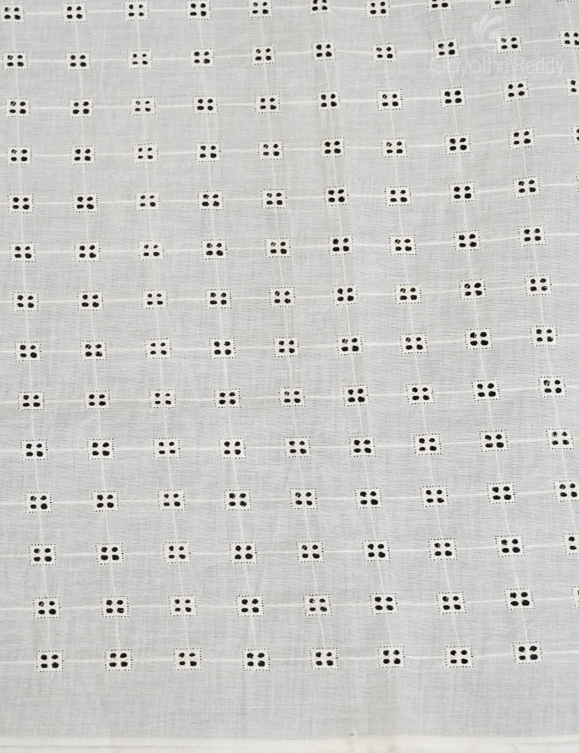 PURE COTTON CUT WORK FABRIC(PER METER)-PCWF5
