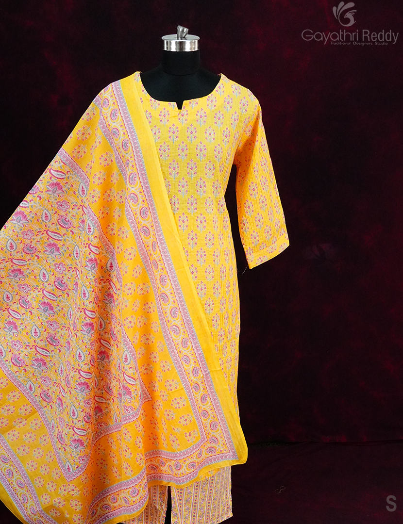 READYMADE DRESS SET(3PC)-KDS1201