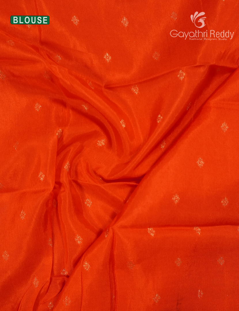 Semi Mysore Crepe Saree in Deep Brown
