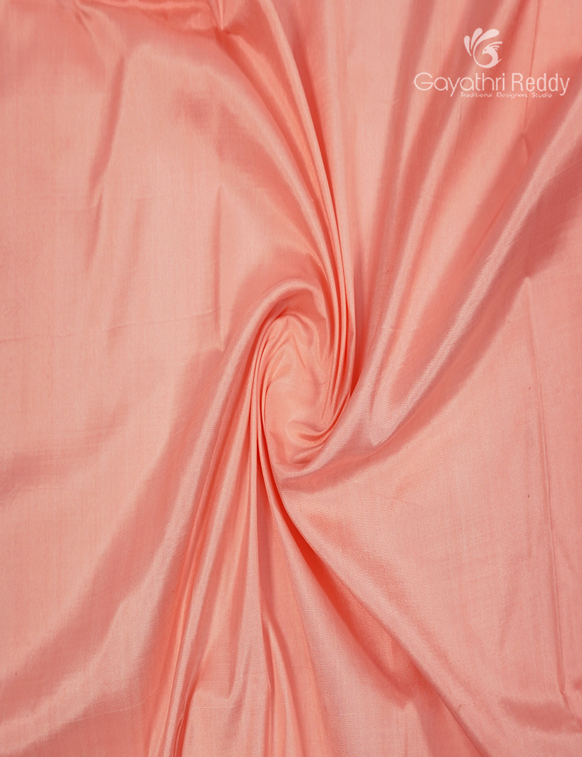 Pure Ikat Silk Saree in Peach and Deep Violet