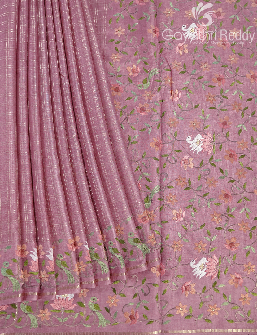 KHADI SILK WORK SAREE-KSW29