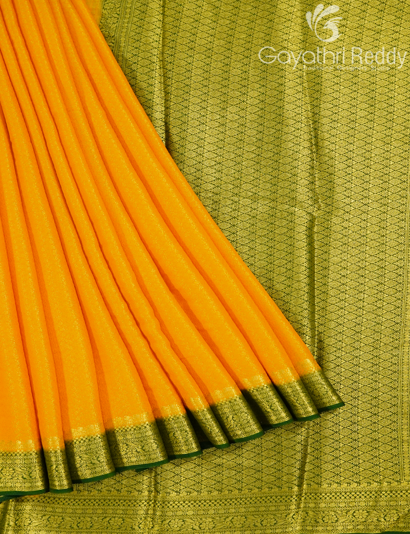 SEMI MYSORE CRAPE SAREE-SMC385