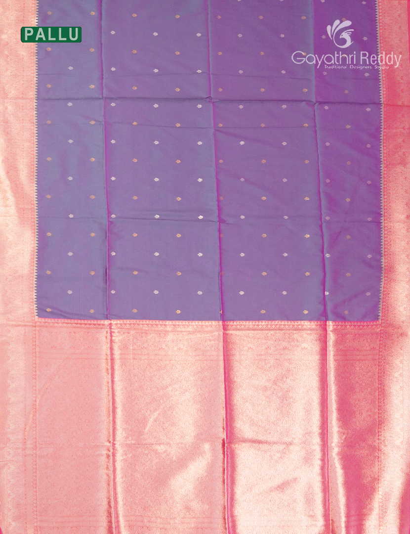 Semi Kanchipuram Art Silk Saree in Grey