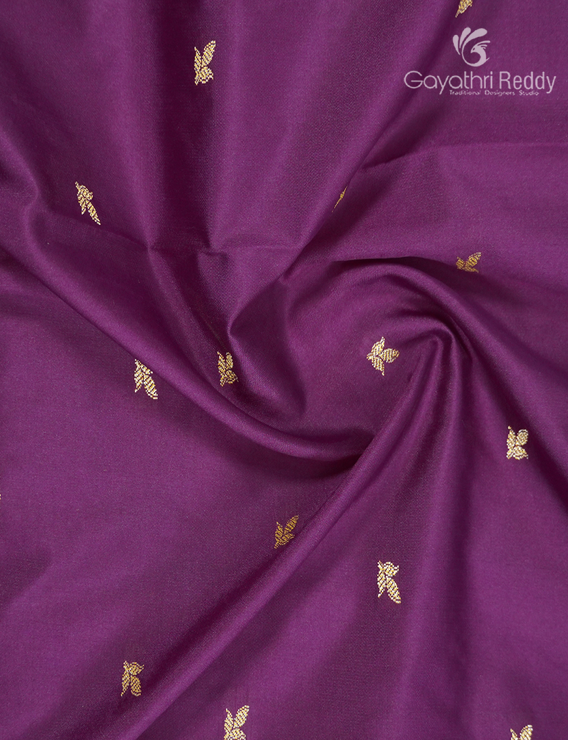 Semi Katan Silk Saree in Royal Purple