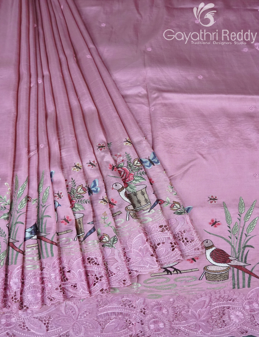 SEMI DUPION SILK SAREE-SDS134