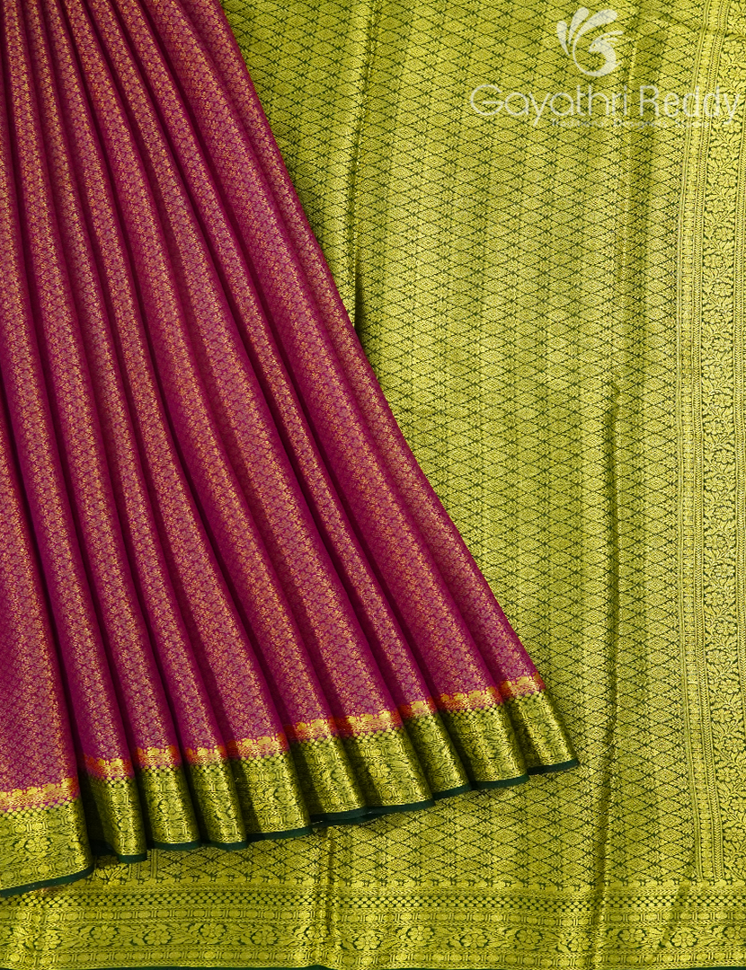 SEMI MYSORE CRAPE SAREE-SMC386