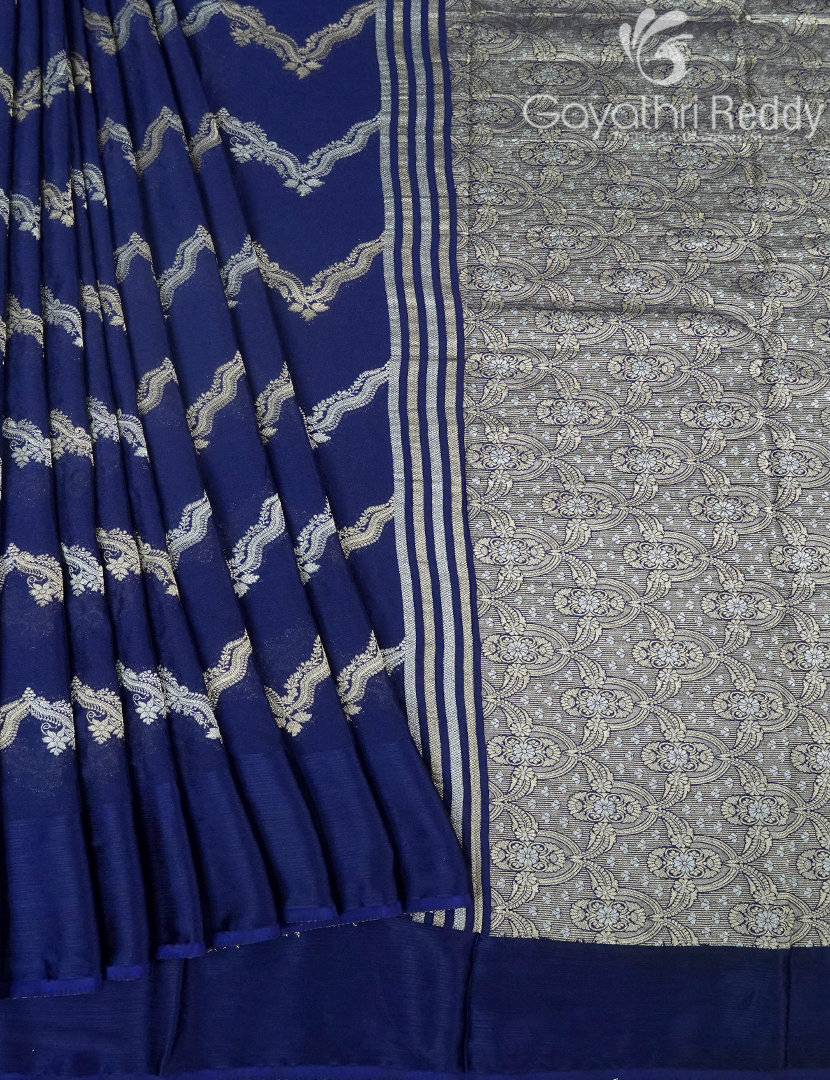 SEMI MYSORE CRAPE SAREE-SMC337