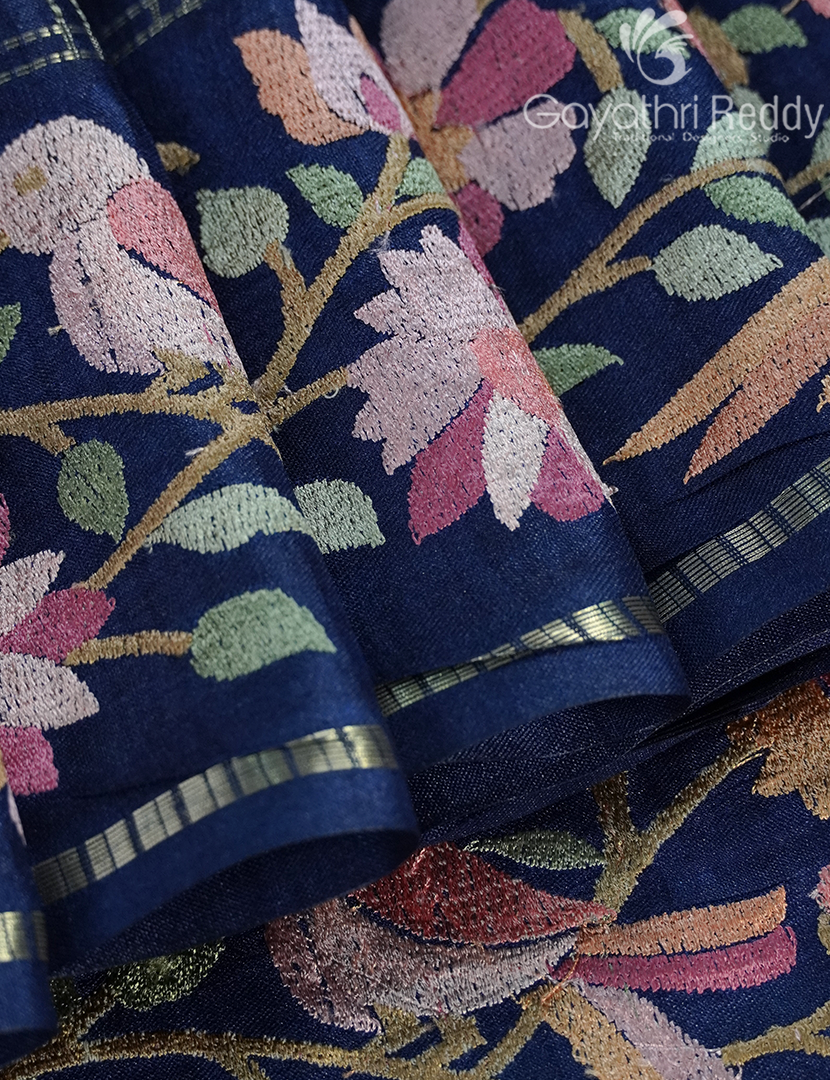 KHADI SILK WORK SAREE-KSW30