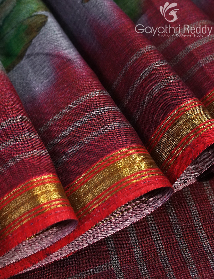 CHANDERI PRINTED SAREE-CHS254