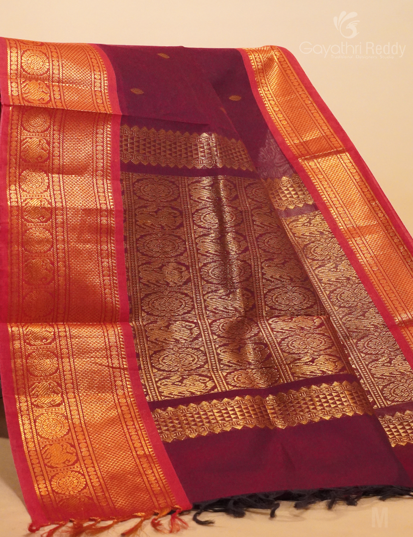 PURE KANCHI COTTON RICH PALLU-KC2740