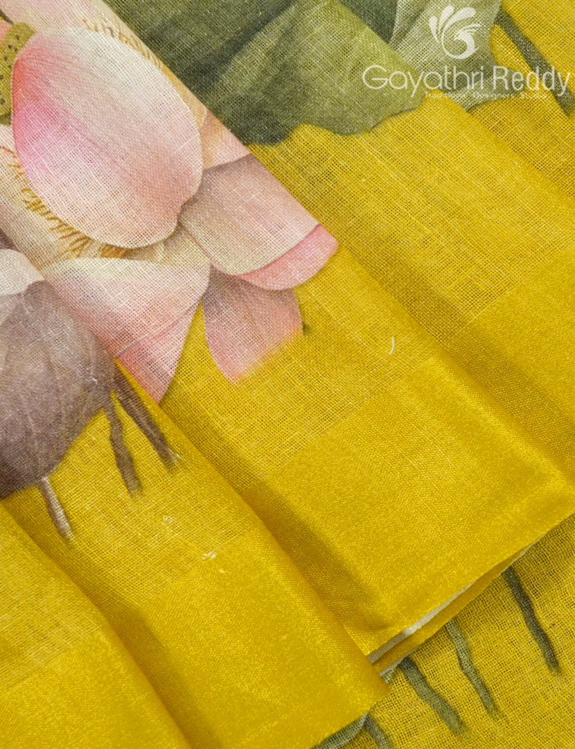 PURE LINEN SAREE-L1439