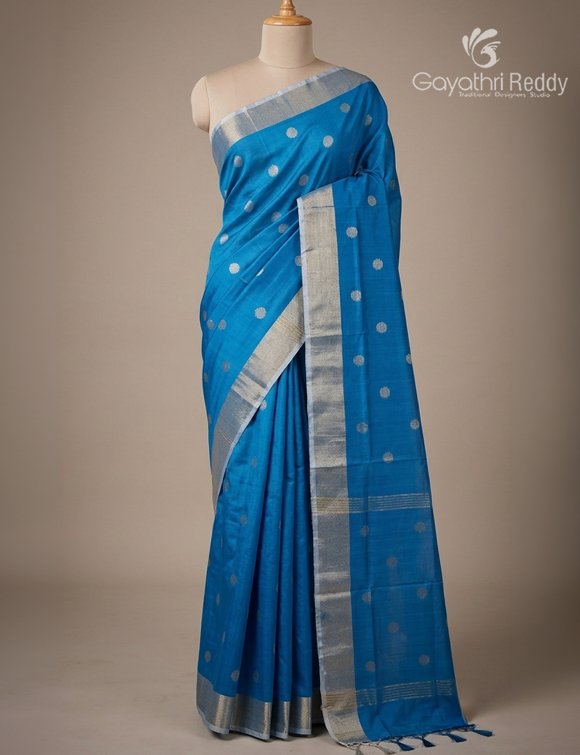 Pure Uppada Silk Saree in Blue