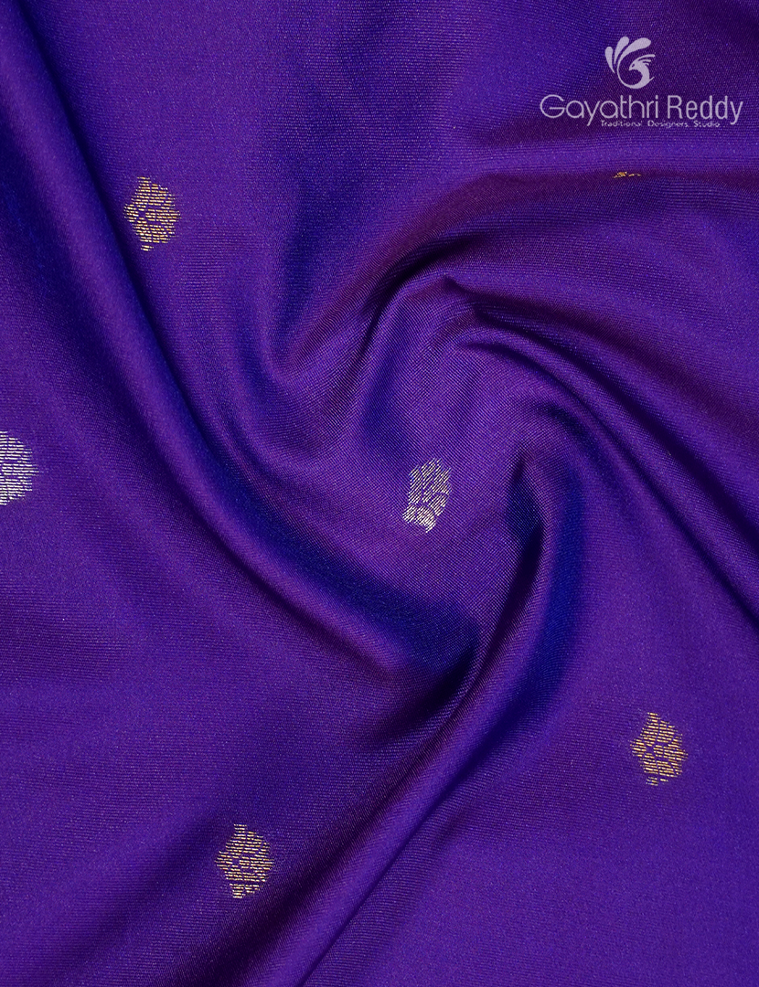 Semi Kanchipuram Art Silk Saree in Purple
