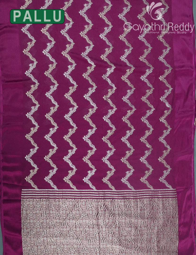 SEMI MYSORE CRAPE SAREE-SMC338