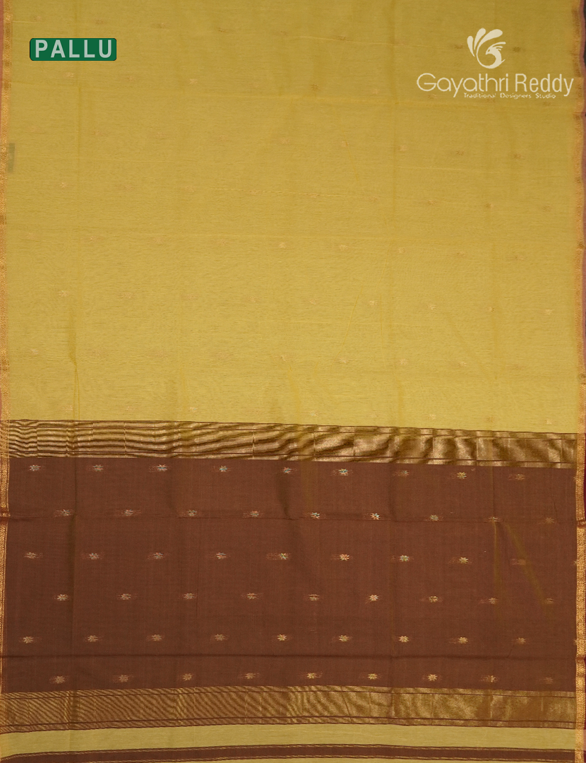 Sico Saree in Yellow and Brown