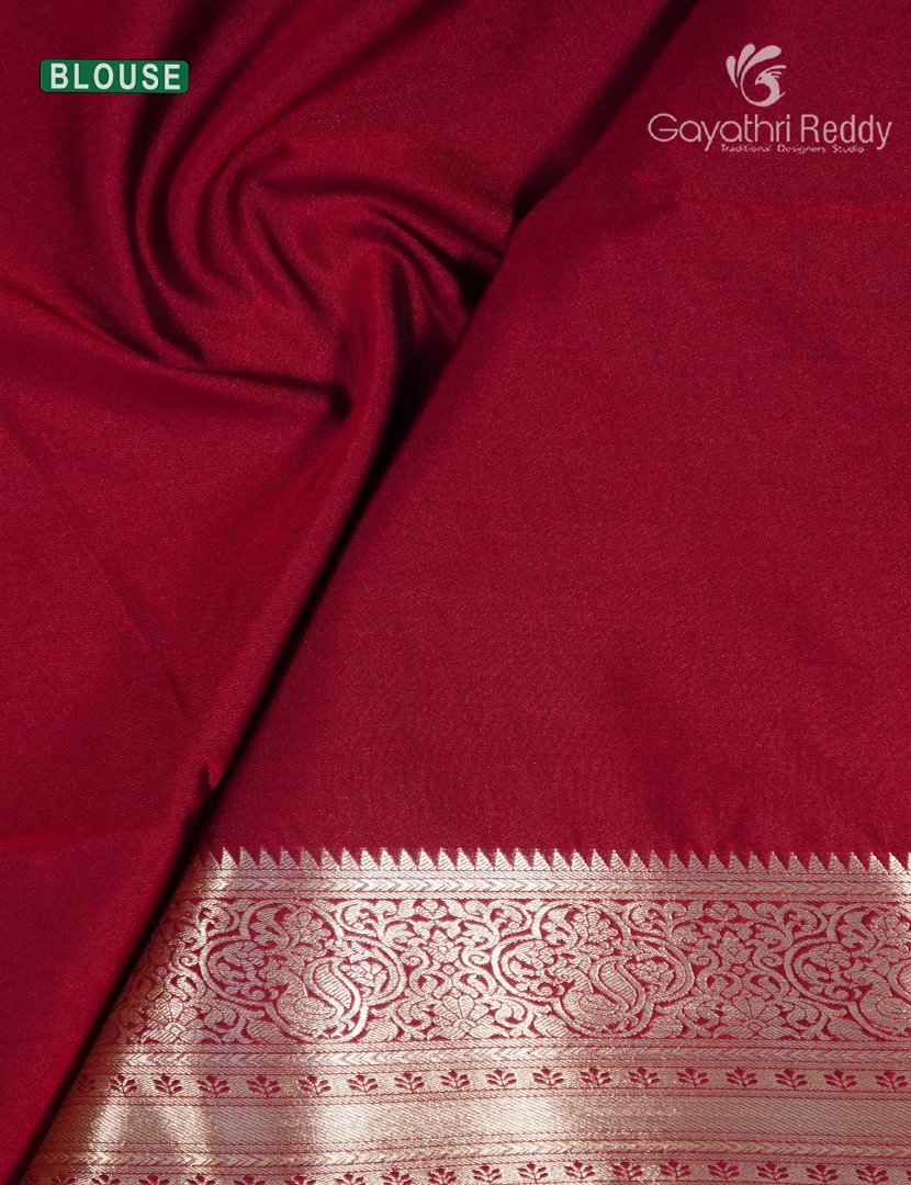Soft Silk Saree in Deep Mustard and Deep Pink