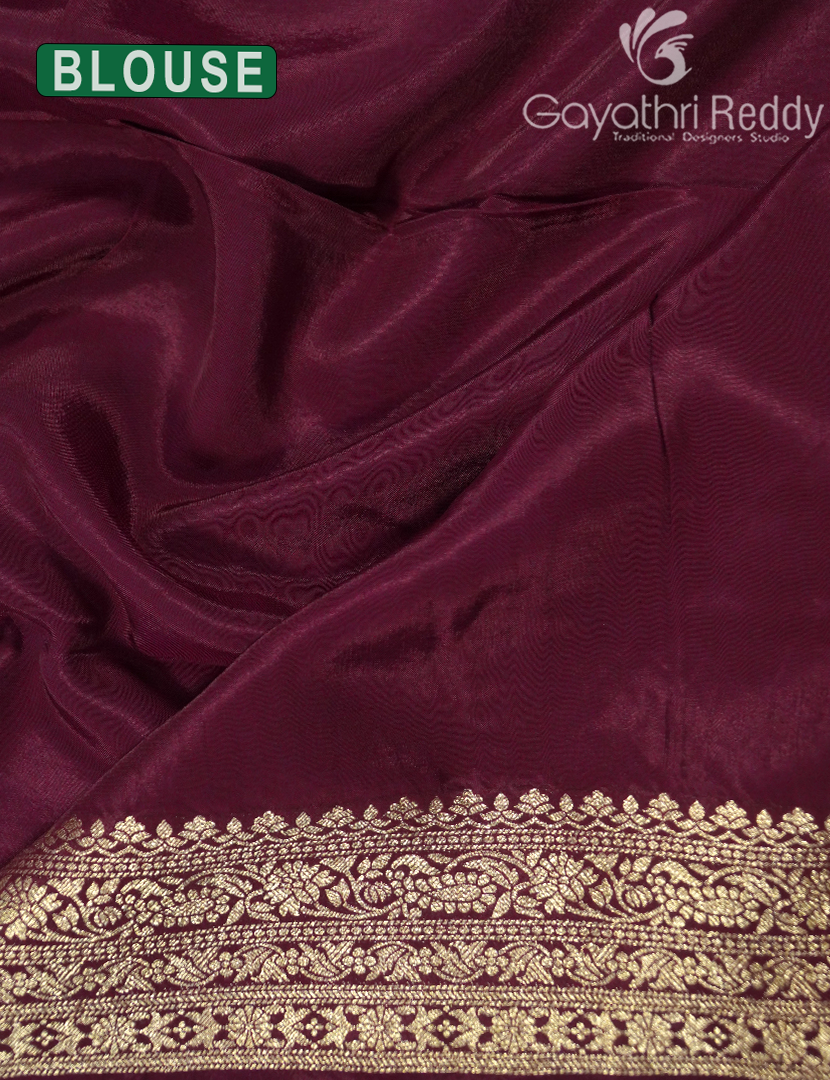 MYSORE CREPE BROCADE SAREE-MCB41