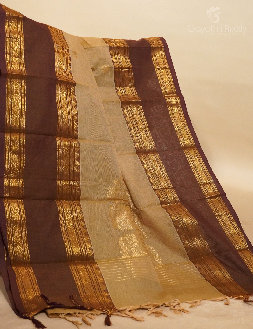 PURE KANCHI COTTON RICH PALLU-KC2614