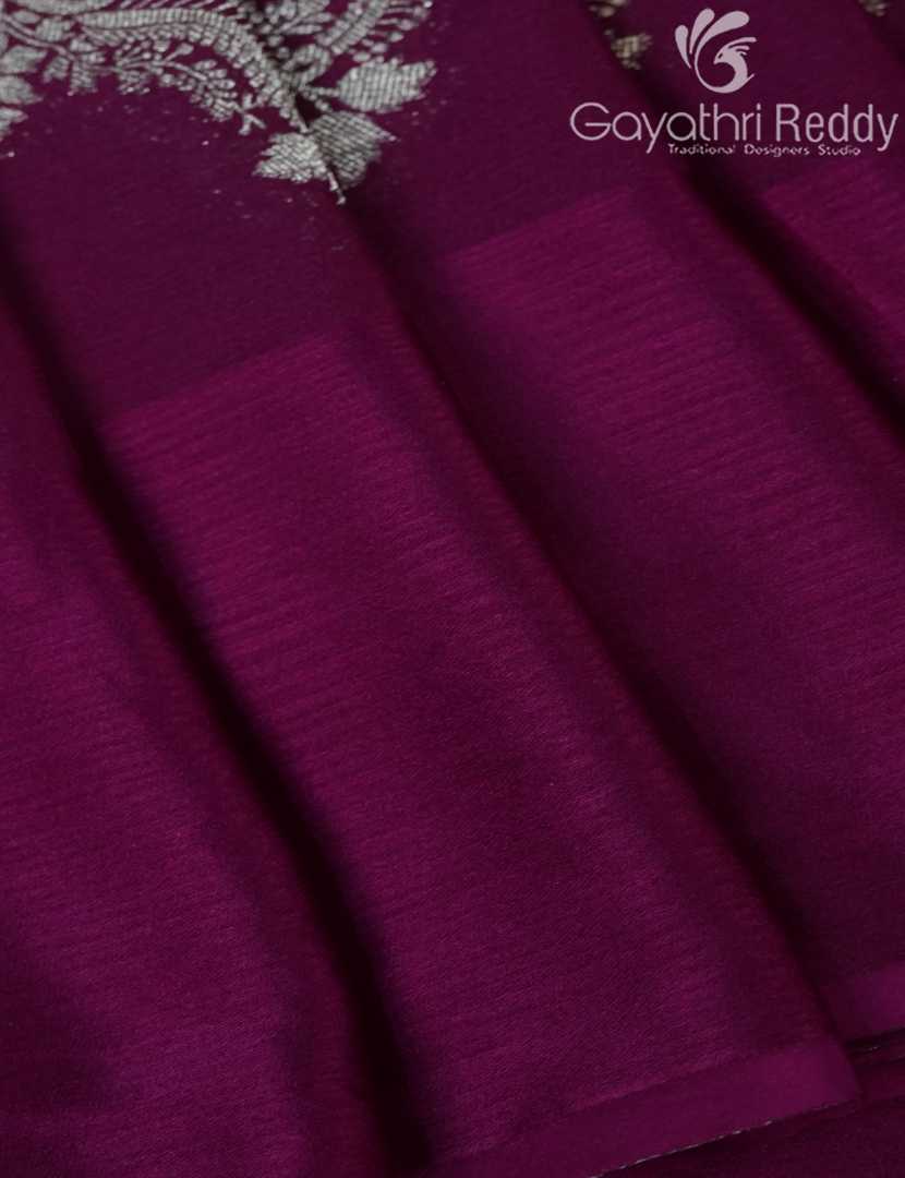 SEMI MYSORE CREPE SAREE-SMC338