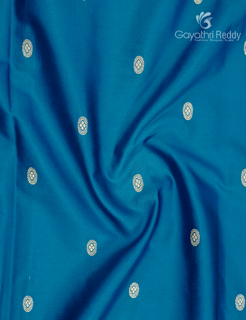 Semi Katan Silk in Teal blue