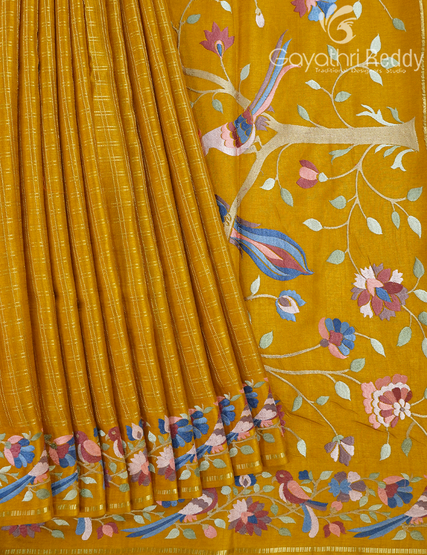 KHADI SILK WORK SAREE-KSW32